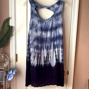O'Neill Blue Ombré Textured Sleeveless Dress